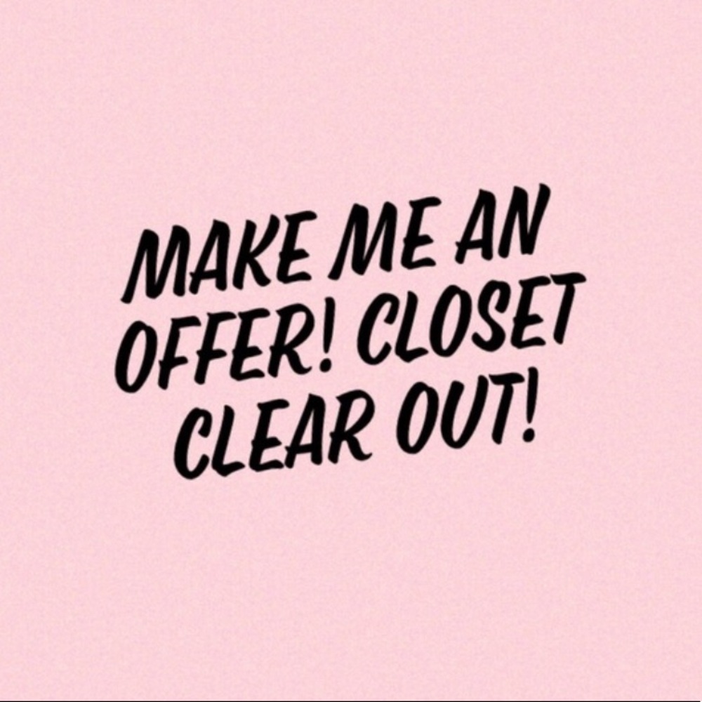 Closet clean out! Everything needs to go!